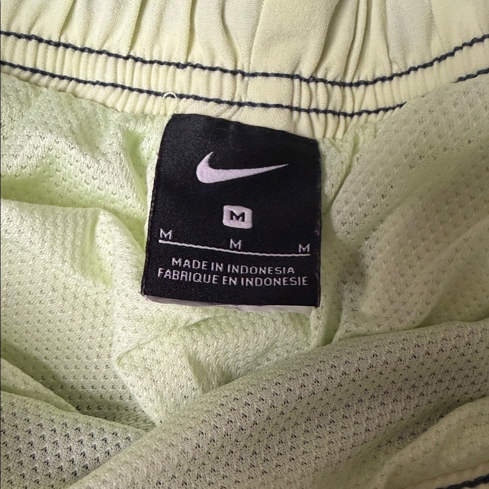 Gray Blue Athletic Swim Suit with Lime Accents - Picture 2 of 2